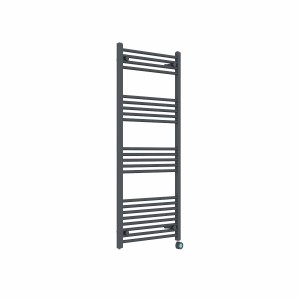 Bergen 1400 x 600mm Straight Anthracite Thermostatic Touch Control Wifi Electric Heated Towel Rail