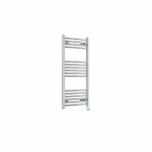 Fjord 1000 x 500mm Curved Chrome Thermostatic Touch Control Wifi Electric Heated Towel Rail