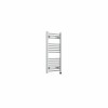 Bergen 800 x 400mm Straight Chrome Prefilled Electric Heated Towel Rail