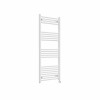 Bergen 1400 x 600mm Straight White Thermostatic Touch Control Wifi Electric Heated Towel Rail