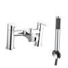Tiber Modern Bath Shower Mixer Tap with Hand Shower - Chrome