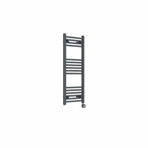 Bergen 1000 x 400mm Straight Anthracite Thermostatic Touch Control Electric Heated Towel Rail