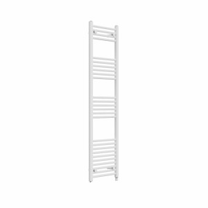 Bergen 1600 x 400mm Straight White Prefilled Electric Heated Towel Rail