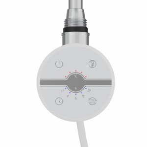 Newton Round Touch Controls Thermostatic Heating Element 300W White