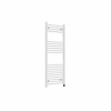 Bergen 1200 x 500mm Straight White Prefilled Electric Heated Towel Rail
