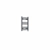 Fjord 600 x 400mm Curved Anthracite Prefilled Electric Heated Towel Rail