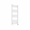 Bergen 1400 x 600mm Straight White Thermostatic Touch Control Wifi Electric Heated Towel Rail