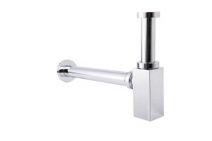 Chrome Minimalist Small Square Bottle Trap