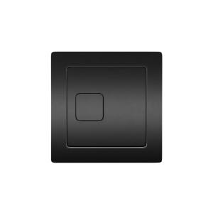 Square Black Dual Flush Button