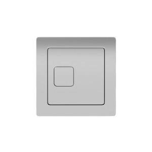 Square Chrome Dual Flush Button