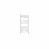 Bergen 800 x 500mm Straight White Prefilled Electric Heated Towel Rail