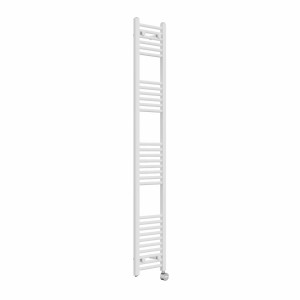 Bergen 1800 x 300mm Straight White Thermostatic Touch Control Electric Heated Towel Rail
