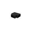 Black Rectangular Support Bar T-Piece for Wasdale Wet Room Screens