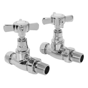 Traditional Straight 15mm Radiator Valve Pack