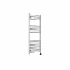 Fjord 1200 x 500mm Curved Chrome Thermostatic Touch Control Wifi Electric Heated Towel Rail