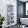 Koli 1600 x 600mm Chrome Flat Designer Bathroom Heated Towel Rail Radiator 