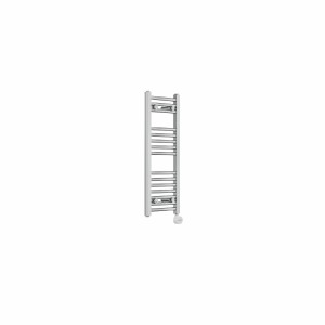 Fjord 800 x 300mm Curved Chrome Thermostatic Touch Control Electric Heated Towel Rail