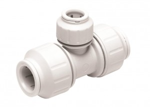 Speedfit 15mm X 15mm X 22mm Reducing Tee White