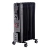 Dovre Electric Portable Oil Filled Radiator 9 Fin Gloss Black - 2000W