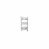 Bergen 600 x 400mm Straight Chrome Prefilled Electric Heated Towel Rail