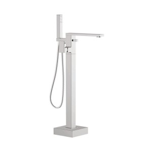 Alban Modern Freestanding Bath Shower Mixer Tap with Hand Shower Chrome