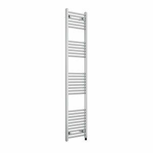 Bergen 1800 x 400mm Straight Chrome Prefilled Electric Heated Towel Rail