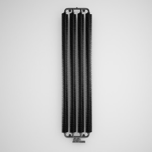 Terma Ribbon V Designer Radiator 1720x390mm Metallic Black