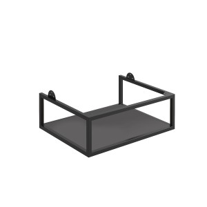 Reid Black Frame with Dual Colour Shelf 600 x 480 x 200mm