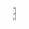 Fjord 1000 x 300mm Curved Chrome Thermostatic Touch Control Electric Heated Towel Rail
