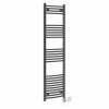 Fjord 1600 x 400mm Curved Anthracite HEC Thermostatic Electric Heated Towel Rail
