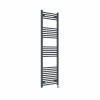 Bergen 1600 x 500mm Straight Anthracite Thermostatic Touch Control Wifi Electric Heated Towel Rail