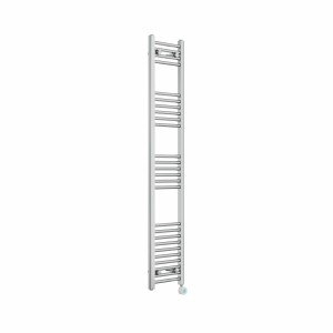 Bergen 1600 x 300mm Straight Chrome Thermostatic Touch Control Electric Heated Towel Rail