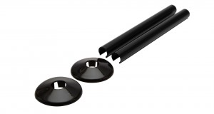 Talon Snappit Radiator Pipe Covers & Collars 200mm - Black