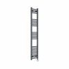 Bergen 1600 x 300mm Straight Anthracite Thermostatic Touch Control Electric Heated Towel Rail