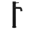 Eden Modern High Rise Basin Mixer Tap Matt Black