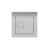 Square Chrome Dual Flush Button