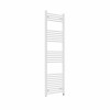 Bergen 1600 x 500mm Straight White Prefilled Electric Heated Towel Rail
