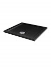 Aquariss - Black Sparkle  Square Shower Tray - 800 x 800mm - Includes Waste