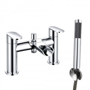 Tolmer Modern Waterfall Bath Shower Mixer Tap with Hand Shower - Chrome
