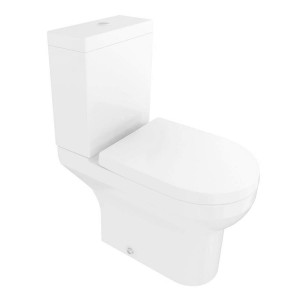 Calgary Comfort Height Rimless Close Coupled Toilet with Soft Close Seat