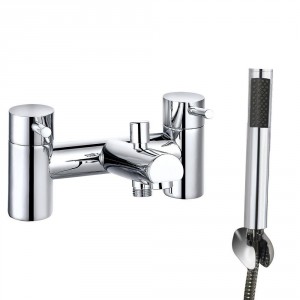 Dalaman Modern Bath Shower Mixer Tap with Hand Shower - Chrome