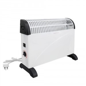 Hamar Freestanding Electric Convector Heater Gloss White thermostat 2000W