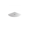 Aquariss - Ice White Slate Effect Quadrant Shower Tray - 800 x 800mm - Includes Fast Flow Grill Waste