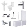 Live Right Hand L Shaped 1700mm Complete Bathroom Package