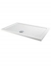 Aquariss - Rectangle White Sparkle Shower Tray - 1200 x 700mm - Includes Waste