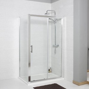 Kartell K-VIT Koncept Sliding Door Shower Enclosure 6mm Glass - 1400 x 760 mm