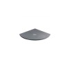 Aquariss - Ash Grey Slate Effect Quadrant Shower Tray - 900 x 900mm - Includes Fast Flow Grill Waste