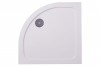 Aquariss - Quadrant White Stone Shower Tray - 800 x 800mm - Includes Waste