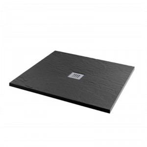 Shower Tray 900 x 900mm Ultra Low Profile Jet Black Square