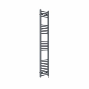 Bergen 1600 x 300mm Straight Anthracite Electric Heated Towel Rail